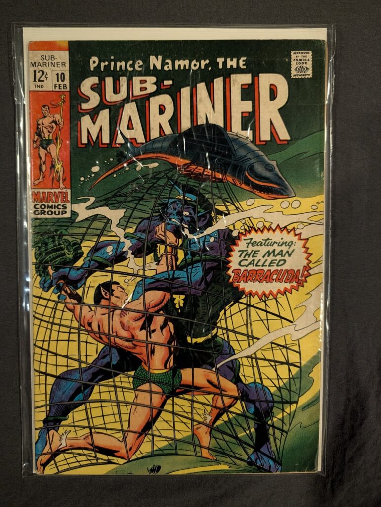 The Sub-Mariner #10 front cover