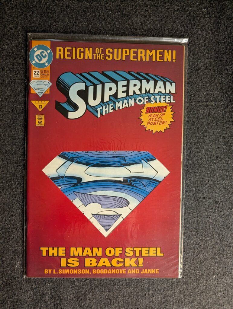Superman: The Man of Steel #22 front cover