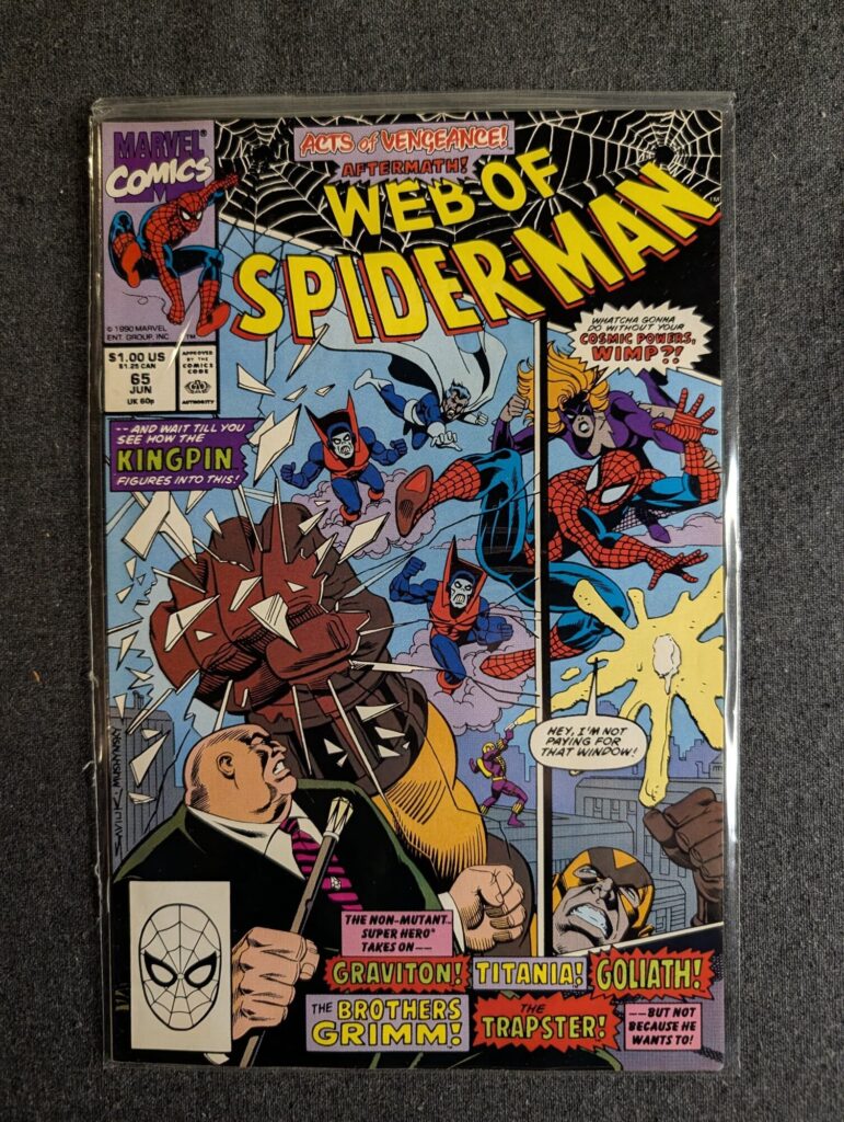 Web of Spider-Man #65 front cover
