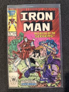 Iron Man #214 front cover