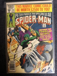 Peter Parker, The Spectacular Spider-Man #46 front cover