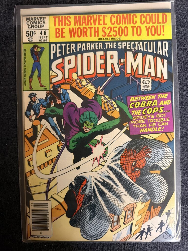 Peter Parker, The Spectacular Spider-Man #46 front cover
