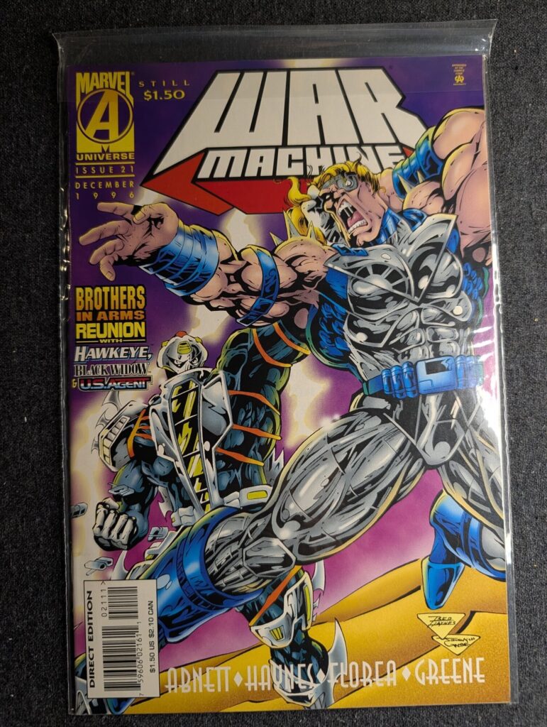 War Machine #21 front cover