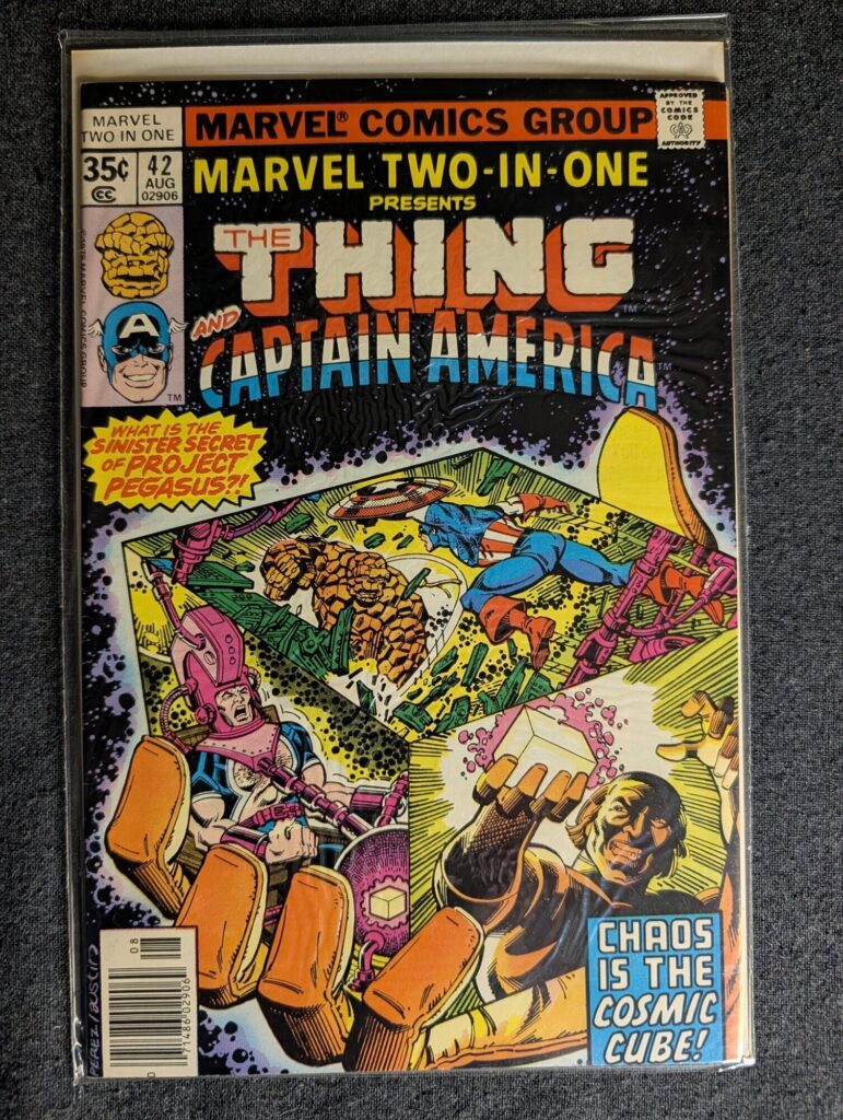 Marvel Two-In-One #42 front cover