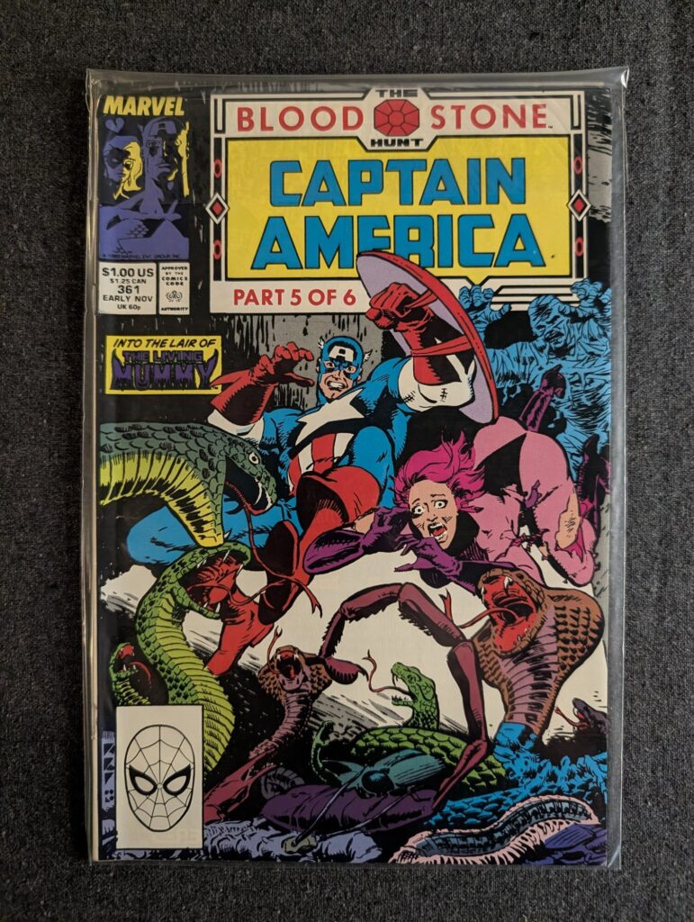 Captain America #361 front cover
