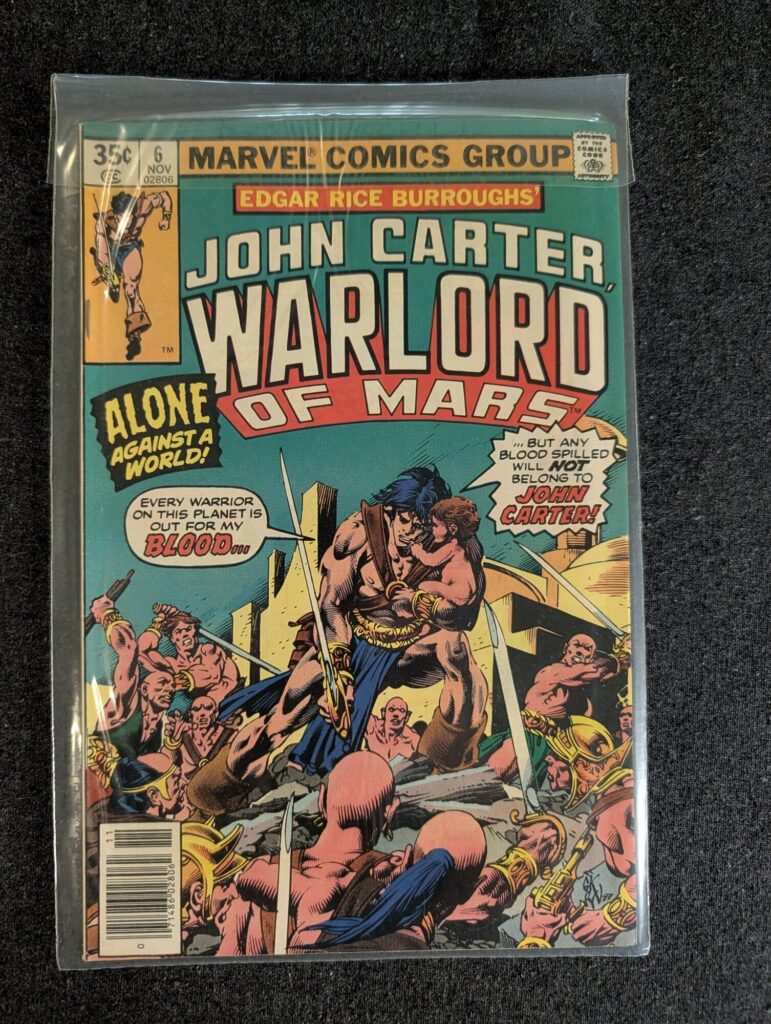 John Carter, Warlord of Mars #6 front cover