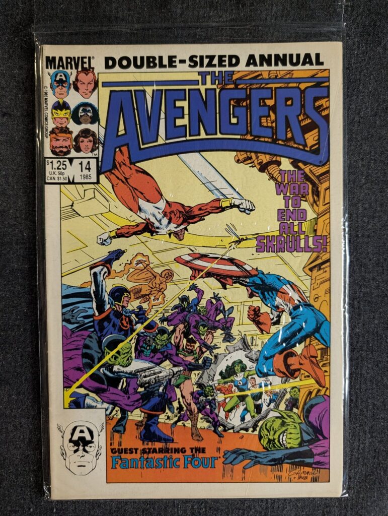 The Avengers Annual #14 front cover