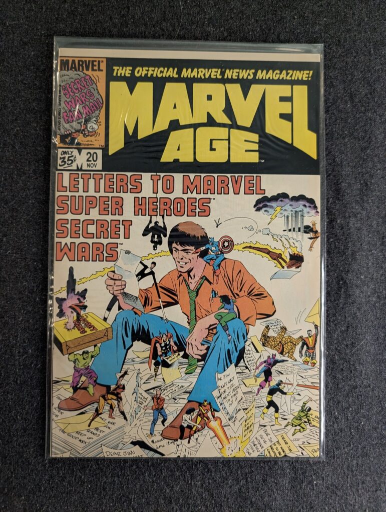 Marvel Age #20 front cover