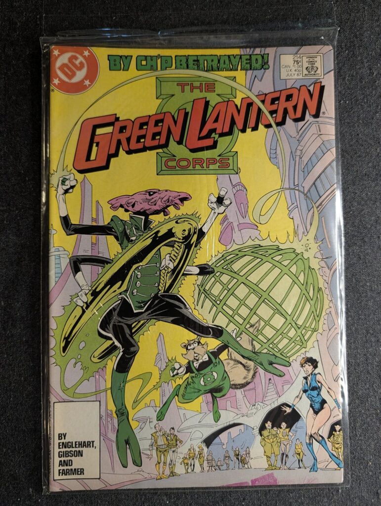 Green Lantern Corps #214 front cover