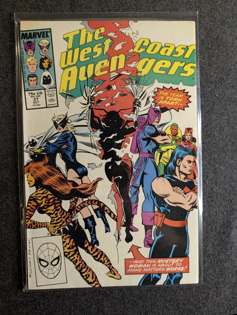 West Coast Avengers #37 front cover