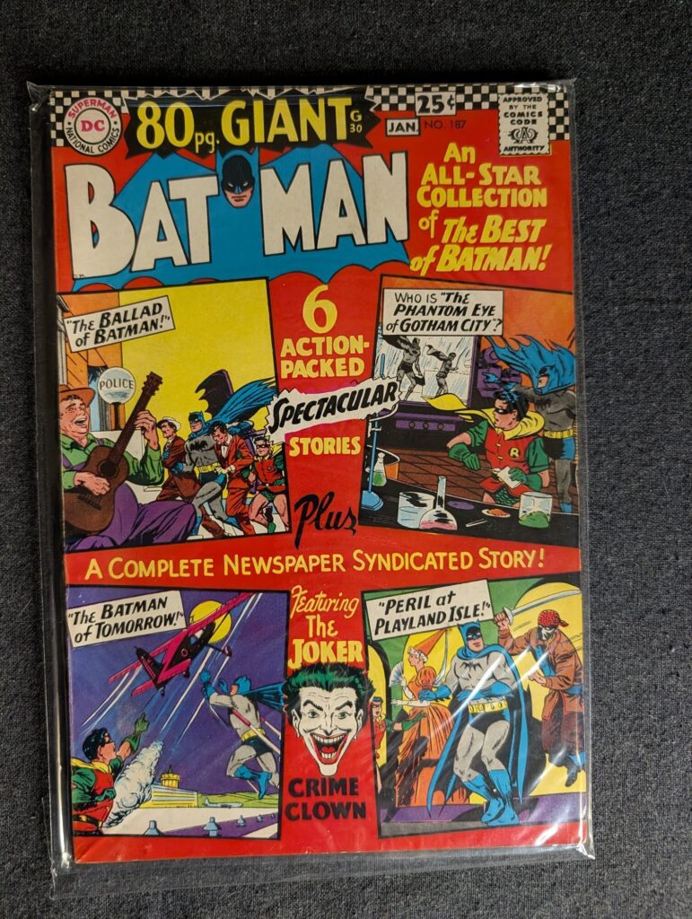 Batman #187 front cover