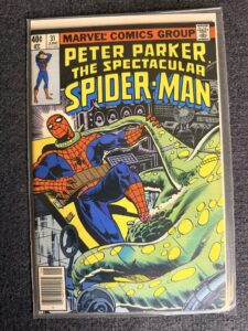 Peter Parker, The Spectacular Spider-Man #31 front cover