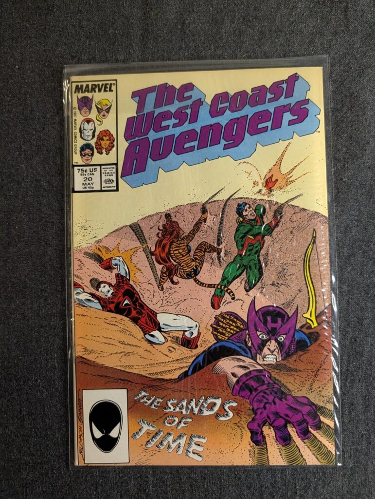 The West Coast Avengers #20 front cover