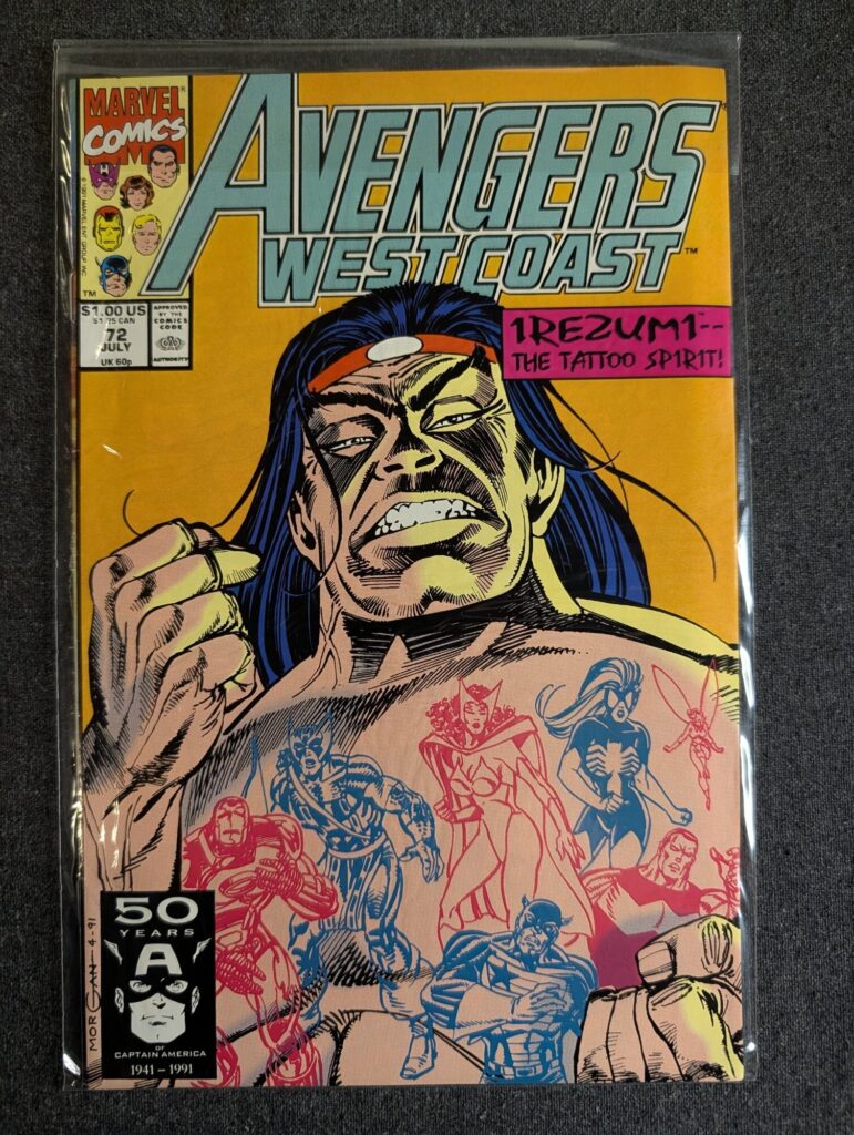 Avengers West Coast #72 front cover