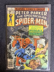 Peter Parker, The Spectacular Spider-Man #15 front cover