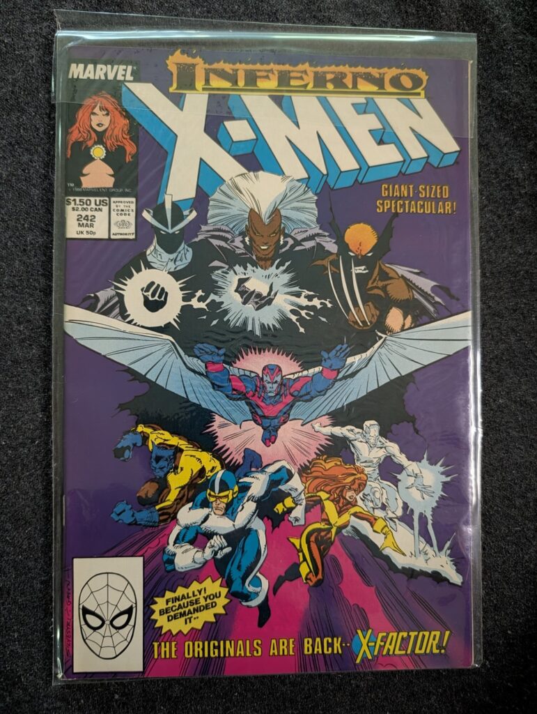 Uncanny X-Men #242 front cover