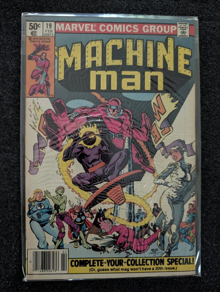 Machine Man #19 front cover
