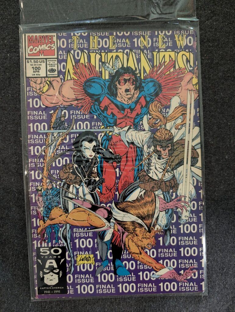 The New Mutants #100 front cover