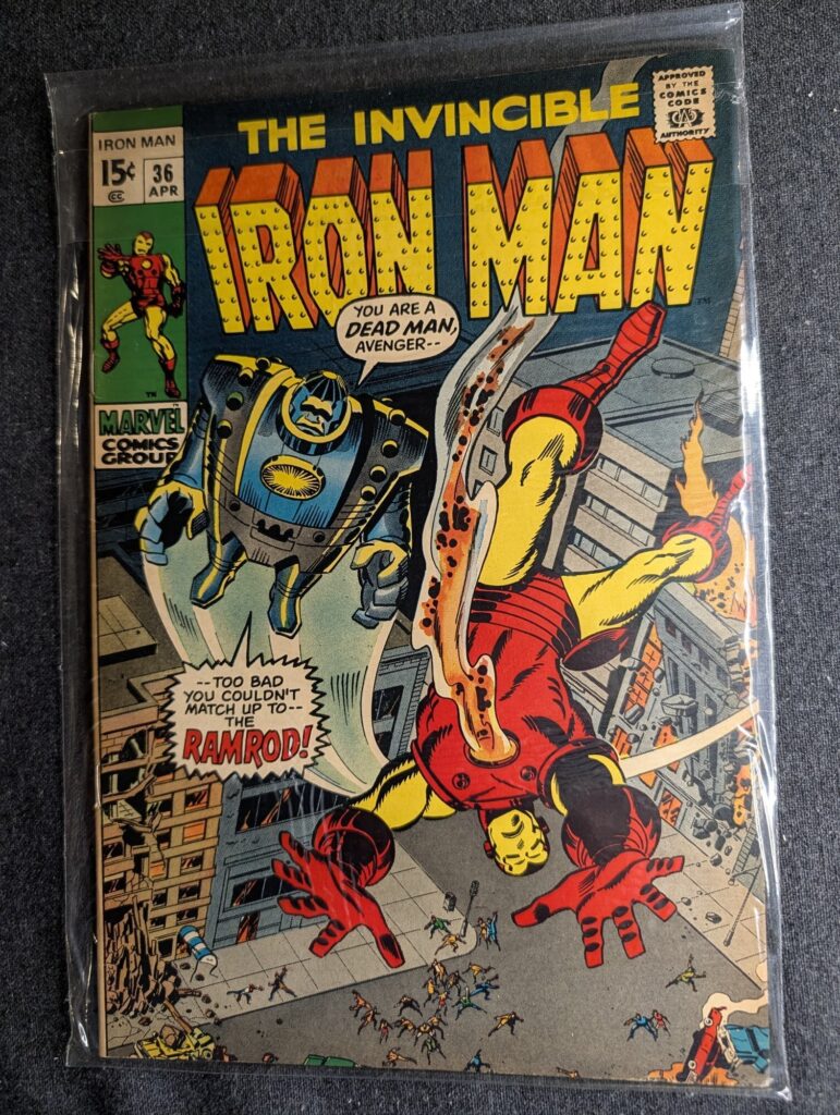 Iron Man #36 front cover