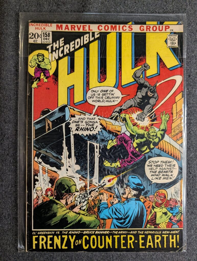 The Incredible Hulk #158 front cover