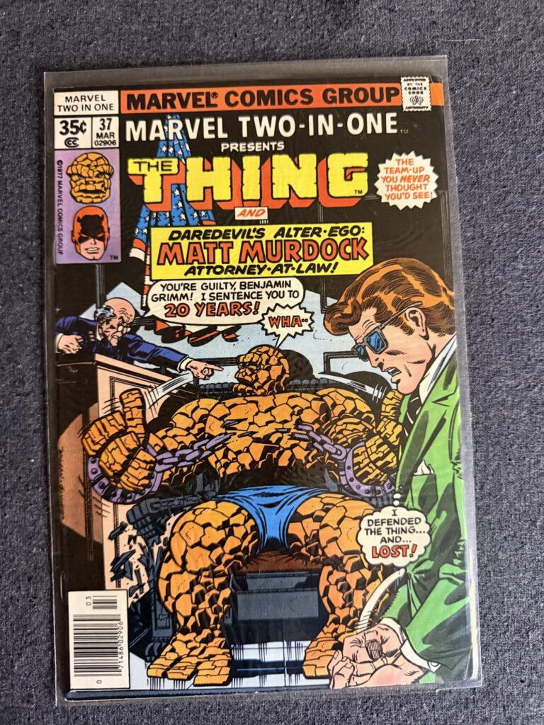 Marvel Two-In-One #37 front cover