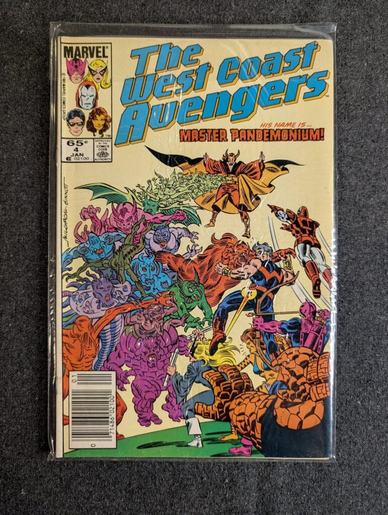 The West Coast Avengers #4 front cover