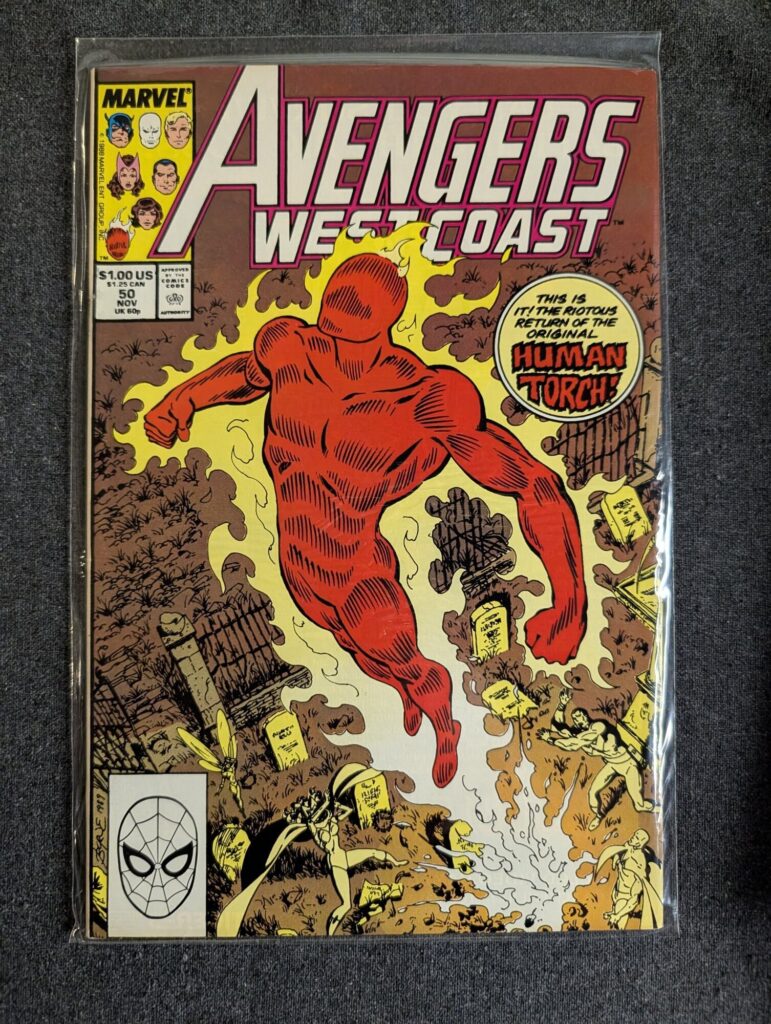 Avengers West Coast #50 front cover