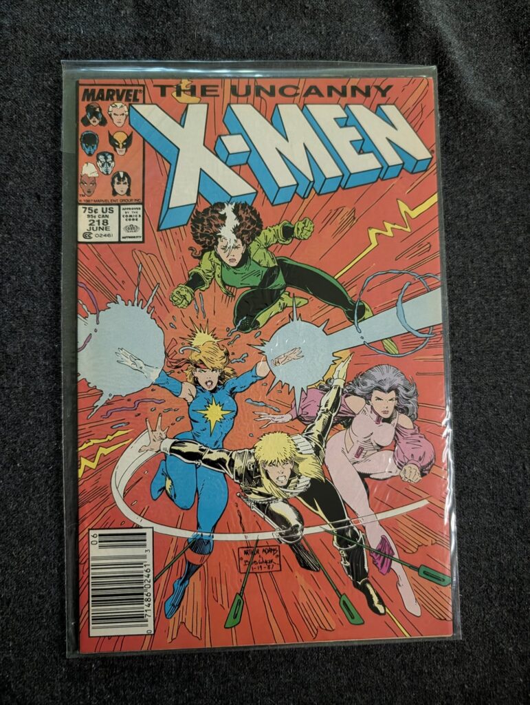 The Uncanny X-Men #218 front cover