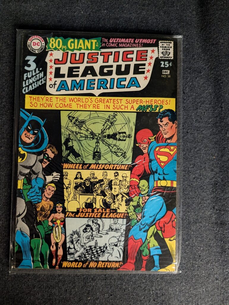 Justice League of America #58 front cover