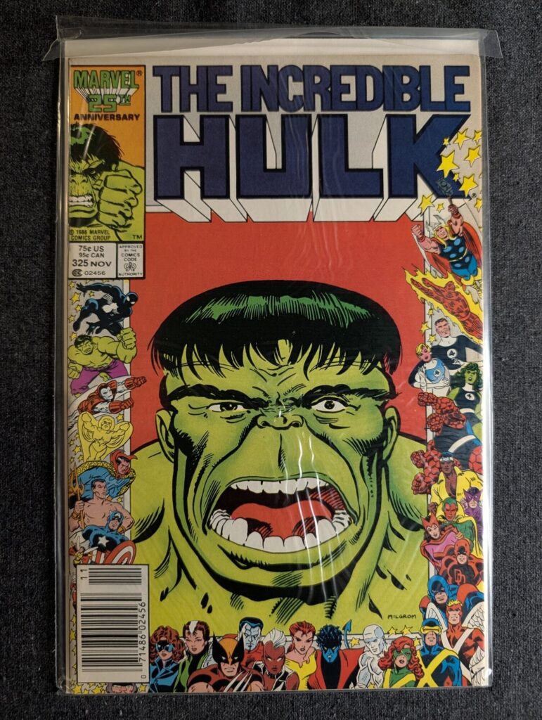 The Incredible Hulk #325 front cover