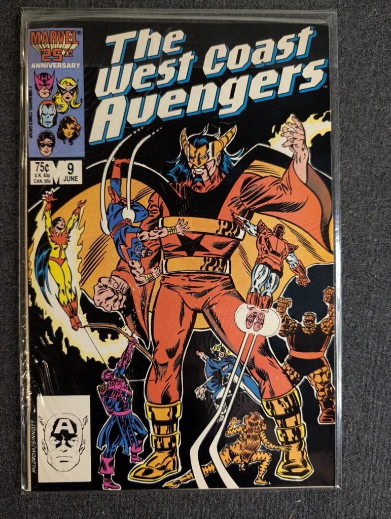 The West Coast Avengers #9 front cover