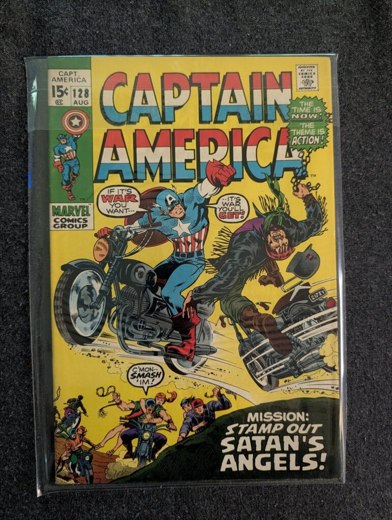 Captain America #128 front cover