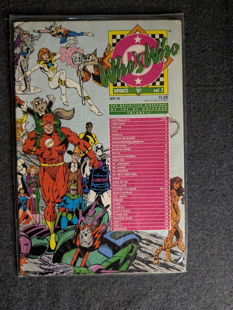 Who's Who Update '87 #2 front cover