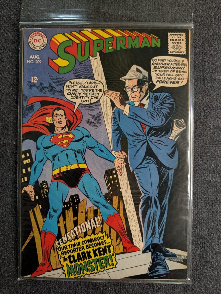 Superman #209 front cover