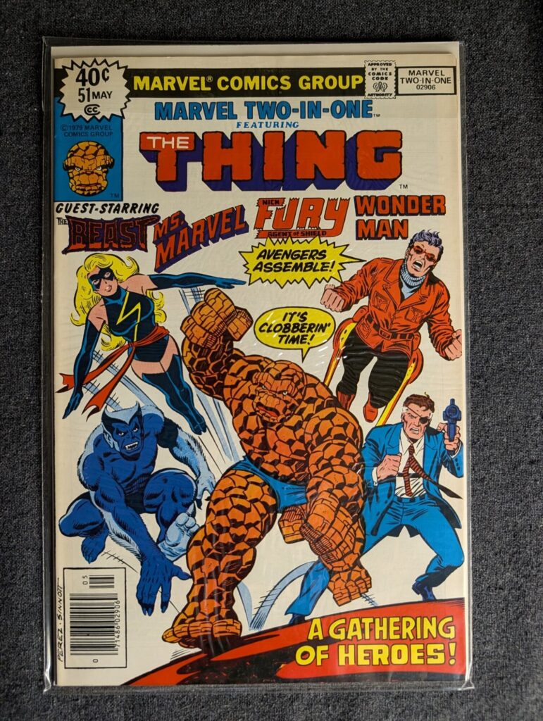 Marvel Two-In-One #51 front cover