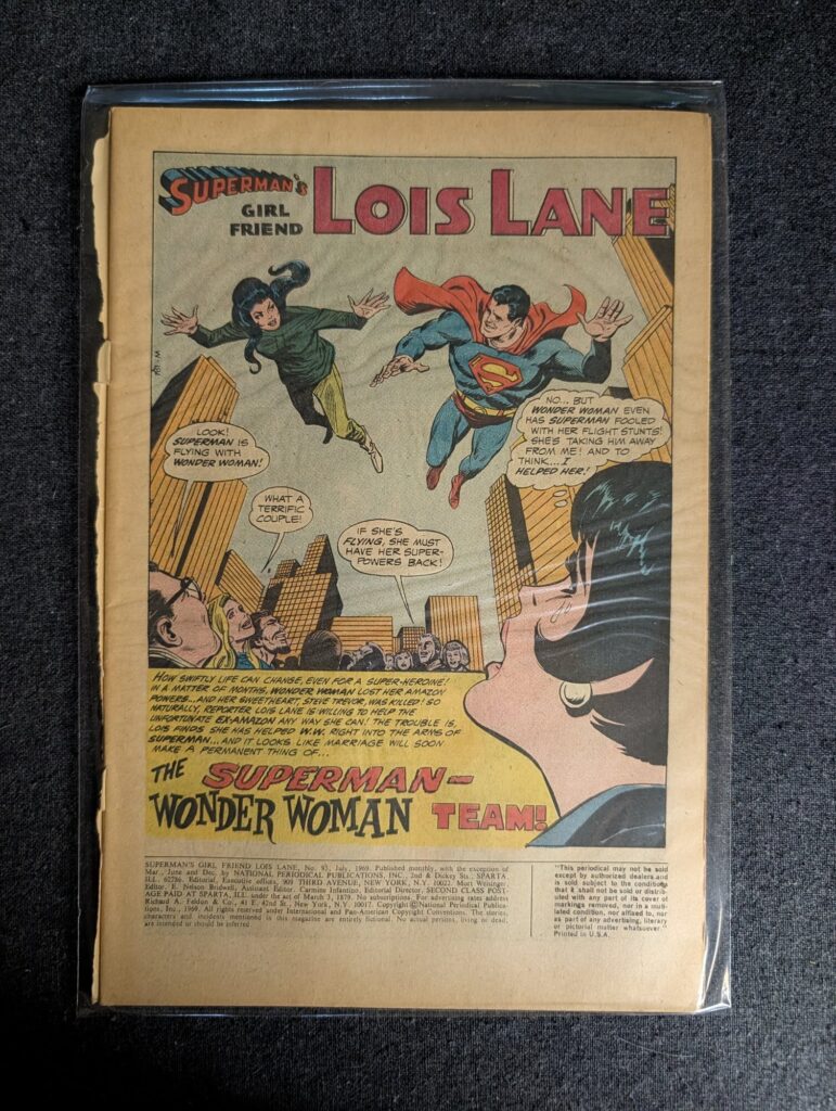 Superman's Girl Friend Lois Lane #93 front cover