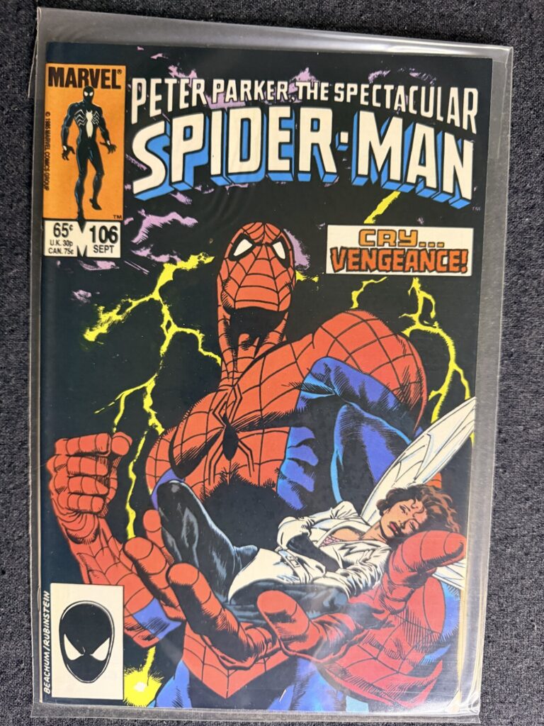 Peter Parker, The Spectacular Spider-Man #106 front cover