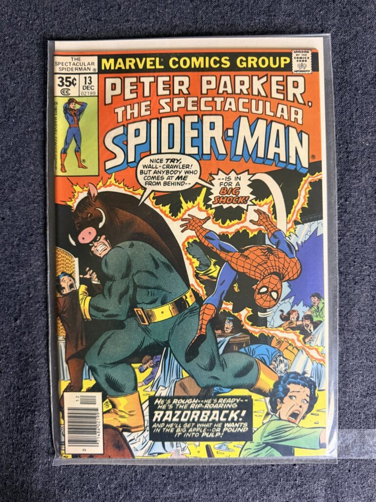 Peter Parker, The Spectacular Spider-Man #13 front cover