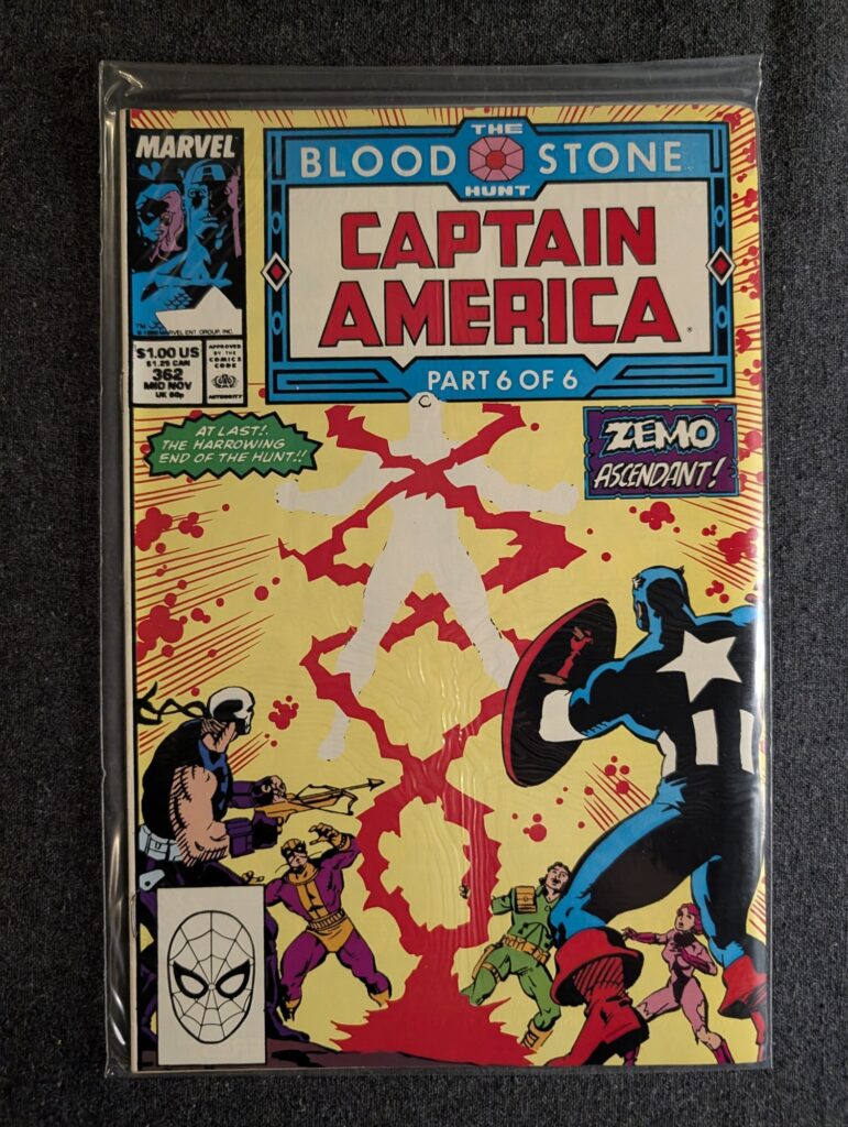 Captain America #362 front cover