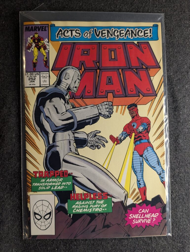 Iron Man #252 front cover