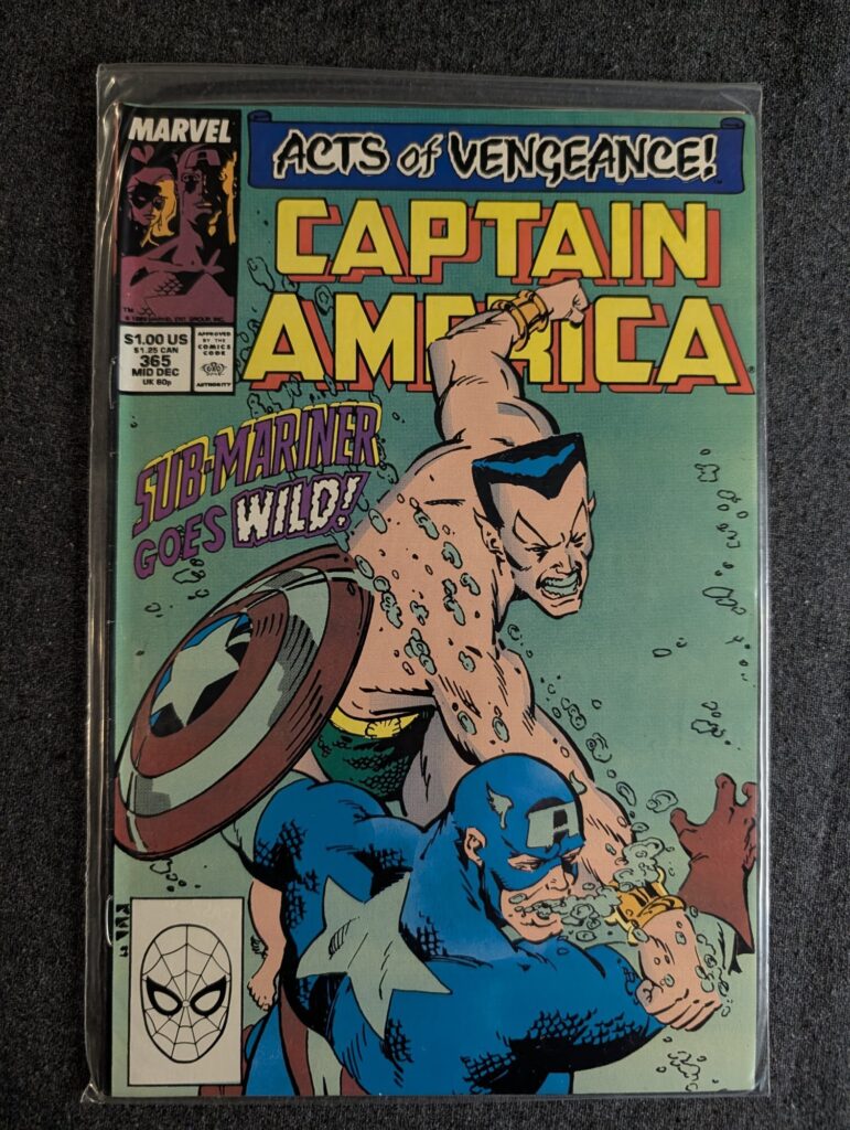 Captain America #365 front cover