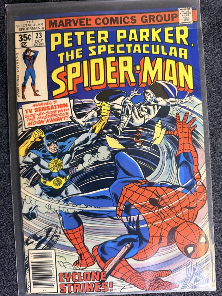 Peter Parker, The Spectacular Spider-Man #23 front cover