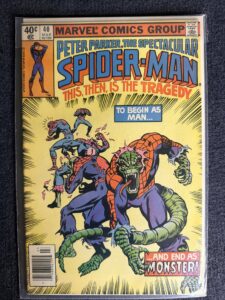 Peter Parker, The Spectacular Spider-Man #40 front cover