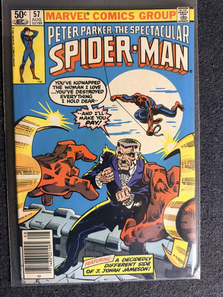 The Spectacular Spider-Man #57 front cover
