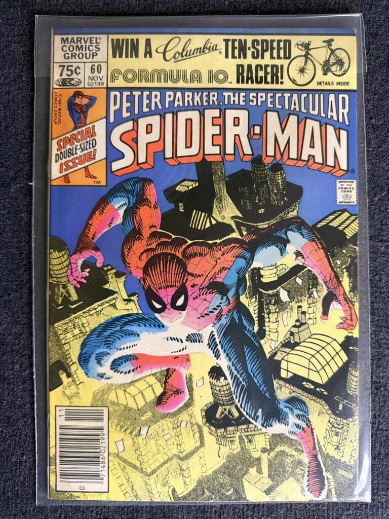 Peter Parker, The Spectacular Spider-Man #60 front cover