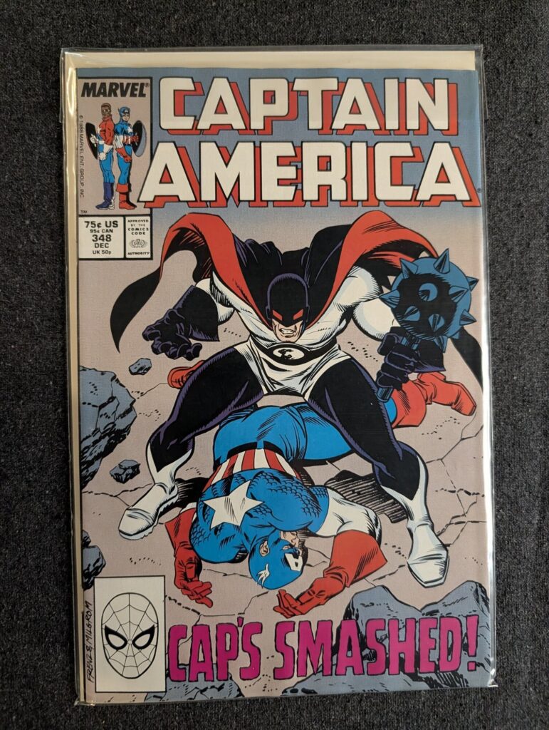 Captain America #348 front cover