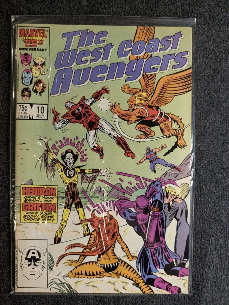 The West Coast Avengers #10 front cover