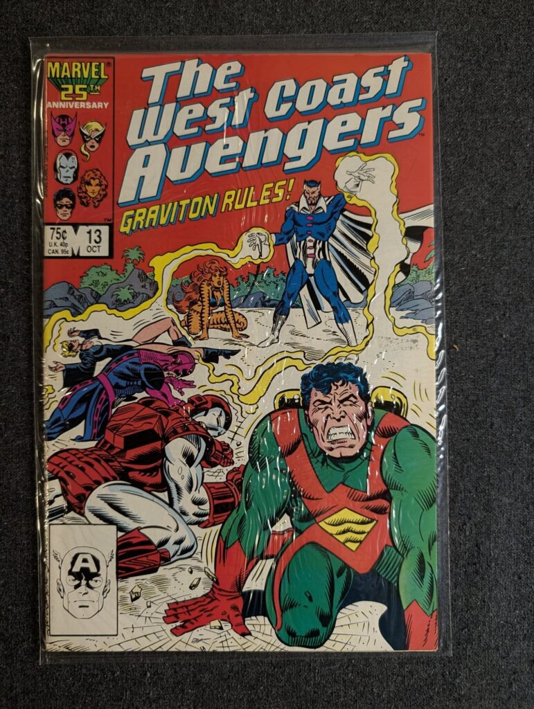 The West Coast Avengers #13 front cover