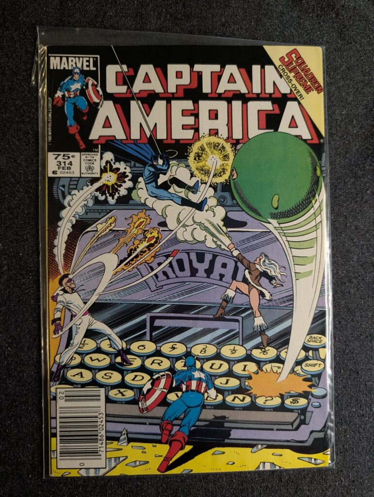 Captain America #314 front cover