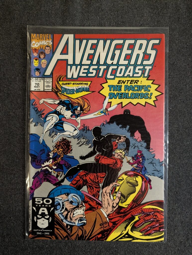 Avengers West Coast #70 front cover